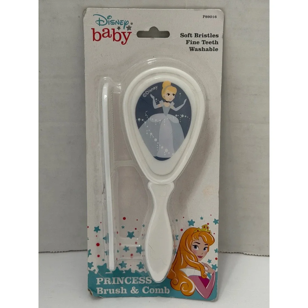 Disney Baby Princess Brush and Comb Set Cinderella White P89016 New
